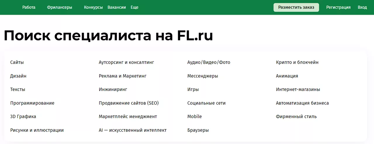 Партнёрская программа биржи фриланса FL.ru